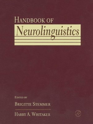cover image of Handbook of Neurolinguistics